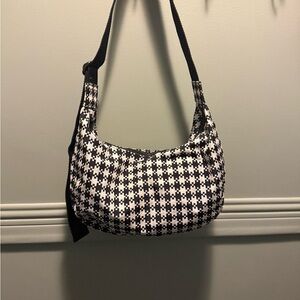 Baggu pixel gingham medium crescent bag